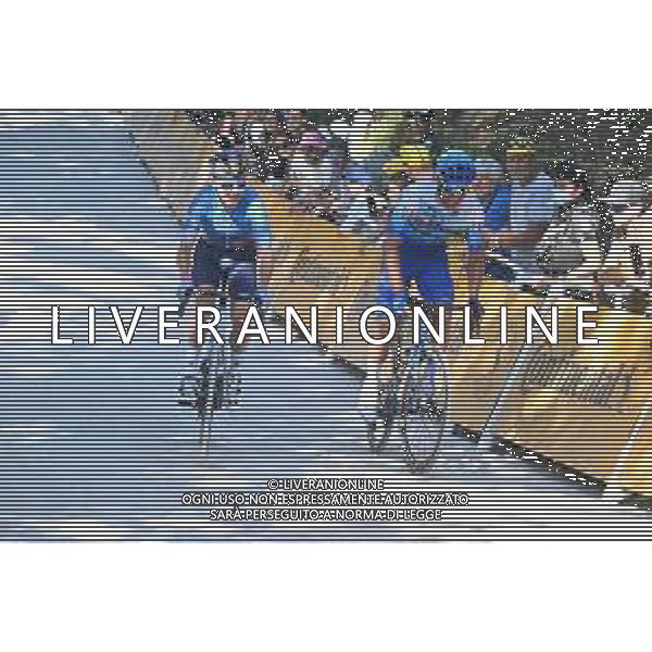 08-07-2022 Tour De France; Tappa 07 Tomblaine - La Super Planche Des Belles Filles; 2022, Israel - Premier Tech; 2022, Bikeexchange - Jayco; Clarke, Simon; Matthews, Michael; La Super Planche Des Belles Filles; ©SIROTTI/AGENZIA ALDO LIVERANI SAS