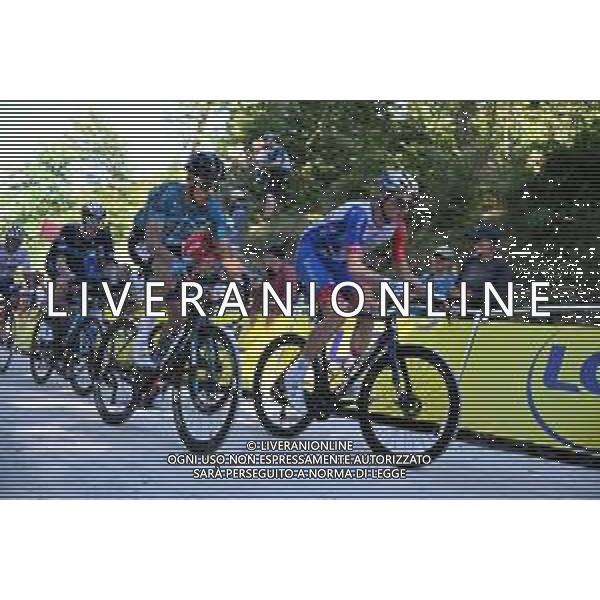 08-07-2022 Tour De France; Tappa 07 Tomblaine - La Super Planche Des Belles Filles; 2022, Beb Hotels - Pb Ktm; 2022, Groupama - Fdj; Barthe, Cyril; Kung, Stefan; La Super Planche Des Belles Filles; ©SIROTTI/AGENZIA ALDO LIVERANI SAS