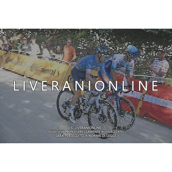 08-07-2022 Tour De France; Tappa 07 Tomblaine - La Super Planche Des Belles Filles; 2022, Israel - Premier Tech; 2022, Bikeexchange - Jayco; Clarke, Simon; Matthews, Michael; La Super Planche Des Belles Filles; ©SIROTTI/AGENZIA ALDO LIVERANI SAS