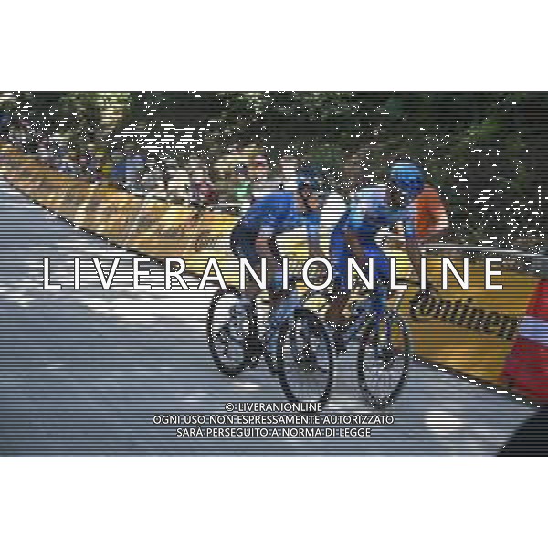 08-07-2022 Tour De France; Tappa 07 Tomblaine - La Super Planche Des Belles Filles; 2022, Israel - Premier Tech; 2022, Bikeexchange - Jayco; Clarke, Simon; Matthews, Michael; La Super Planche Des Belles Filles; ©SIROTTI/AGENZIA ALDO LIVERANI SAS