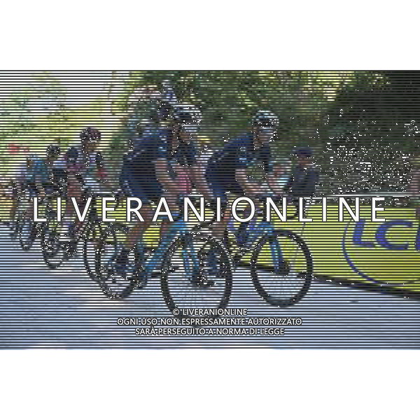 08-07-2022 Tour De France; Tappa 07 Tomblaine - La Super Planche Des Belles Filles; 2022, Movistar; Izaguirre, Gorka; Erviti, Imanol; La Super Planche Des Belles Filles; ©SIROTTI/AGENZIA ALDO LIVERANI SAS
