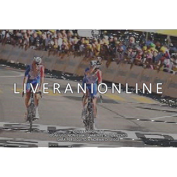 09-07-2022 Tour De France; Tappa 08 Dole - Lausanne; 2022, Groupama - Fdj; Kung, Stefan; Geniets, Kevin; Lausanne; ©SIROTTI/AGENZIA ALDO LIVERANI SAS