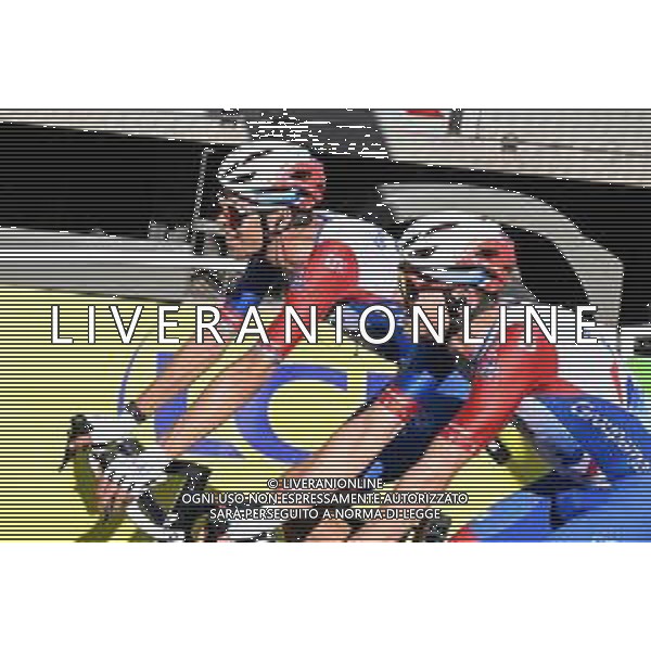 09-07-2022 Tour De France; Tappa 08 Dole - Lausanne; 2022, Groupama - Fdj; Kung, Stefan; Geniets, Kevin; Lausanne; ©SIROTTI/AGENZIA ALDO LIVERANI SAS
