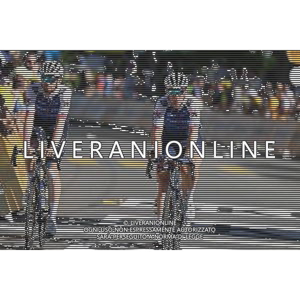 09-07-2022 Tour De France; Tappa 08 Dole - Lausanne; 2022, Quick Step - Alpha Vinyl; Morkov, Michael; Asgreen, Kasper; Lausanne; ©SIROTTI/AGENZIA ALDO LIVERANI SAS