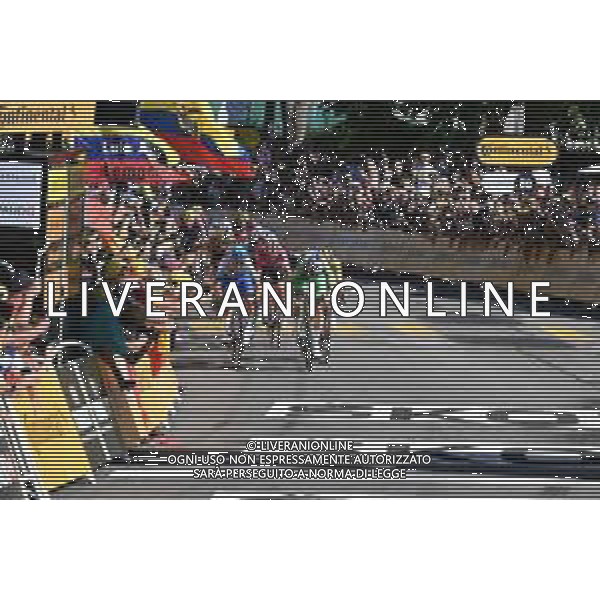 09-07-2022 Tour De France; Tappa 08 Dole - Lausanne; 2022, Jumbo - Visma; 2022, Bikeexchange - Jayco; Van Aert, Wout; Matthews, Michael; Lausanne; ©SIROTTI/AGENZIA ALDO LIVERANI SAS