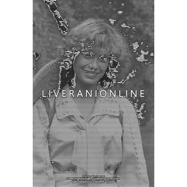 RETROSPETTIVA TIZIANA PINI ATTRICE NELLA FOTO SUL SET DURANTE LE RIPRESE DEL FILM \'UNA GITA SCOLASTICA\' A PORRETTA TERME NEL 1983 ©Archivio Giovanni Liverani/AGENZIA ALDO LIVERANI SAS