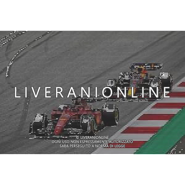 Charles Leclerc (MON) Ferrari F1-75 leads Max Verstappen (NLD) Red Bull Racing RB18. 10.07.2022. Formula 1 World Championship, Rd 11, Austrian Grand Prix, Spielberg, Austria, Race Day. - www.xpbimages.com, EMail: requests@xpbimages.com © Copyright: Coates / XPB Images/AGENZIA ALDO LIVERANI SAS - ITALY ONLY EDITORIAL USE ONLY