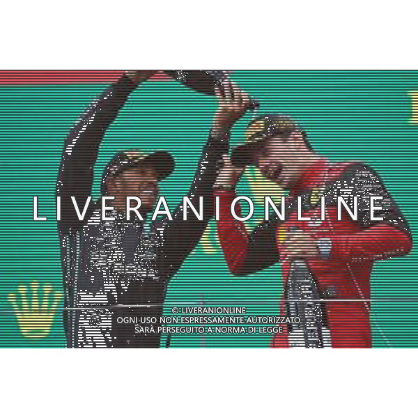 Lewis Hamilton (GBR) Mercedes AMG F1 with Charles Leclerc (MON) Ferrari. 10.07.2022. Formula 1 World Championship, Rd 11, Austrian Grand Prix, Spielberg, Austria, Race Day. - www.xpbimages.com, EMail: requests@xpbimages.com ¬© Copyright: Batchelor / XPB Images/AGENZIA ALDO LIVERANI SAS - ITALY ONLY EDITORIAL USE ONLY