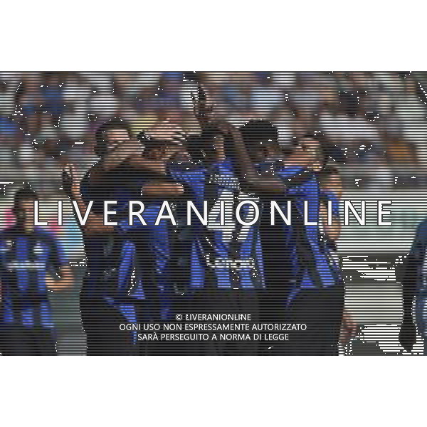 esultanza Inter dopo il gol dell\'1 a 0 di Danilo D\'ambrosio Lugano vs Inter Lugano (CH) 12-07-2022 Stadio Cornaredo amichevole precampionato foto Roberto Garavaglia/ag. Aldo Liverani sas /AGENZIA ALDO LIVERANI SAS