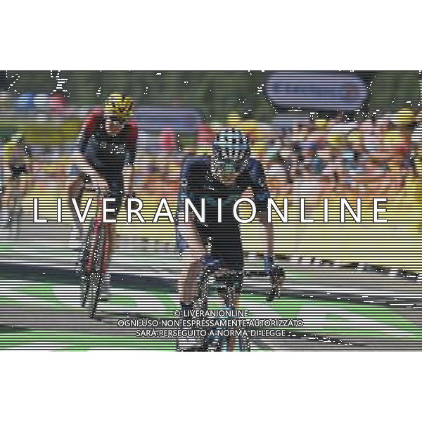 12-07-2022 Tour De France; Tappa 10 Morzine - Megeve; 2022, Movistar; Jorgenson, Matteo; Megeve; ©SIROTTI/AGENZIA ALDO LIVERANI SAS