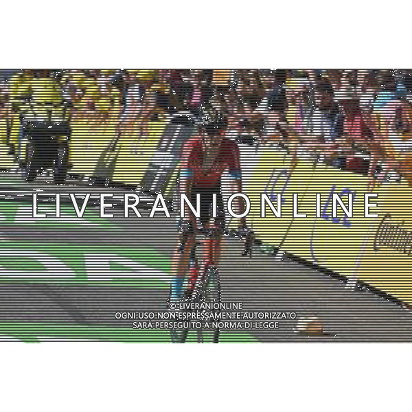 12-07-2022 Tour De France; Tappa 10 Morzine - Megeve; 2022, Bahrain - Victorious; Teuns, Dylan; Megeve; ©SIROTTI/AGENZIA ALDO LIVERANI SAS