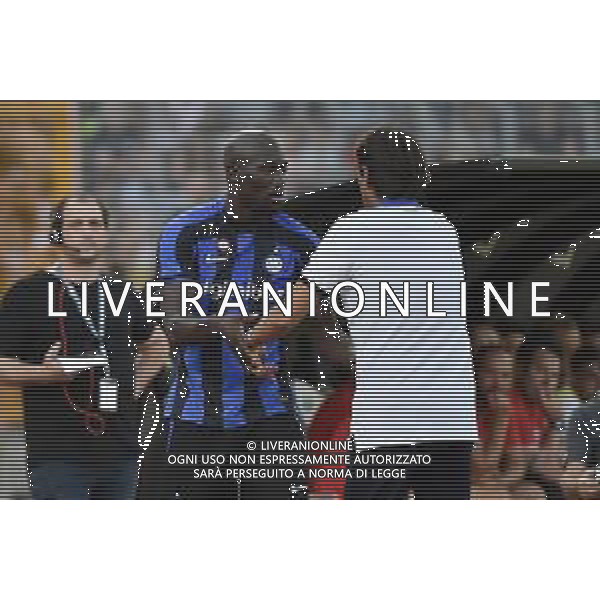 Romelu Lukaku (Inter) e Simone Inzaghi allenatore Inter Lugano vs Inter Lugano (CH) 12-07-2022 Stadio Cornaredo amichevole precampionato foto Roberto Garavaglia/ag. Aldo Liverani sas /AGENZIA ALDO LIVERANI SAS