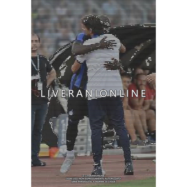 Romelu Lukaku (Inter) e Simone Inzaghi allenatore Inter - abbraccio Lugano vs Inter Lugano (CH) 12-07-2022 Stadio Cornaredo amichevole precampionato foto Roberto Garavaglia/ag. Aldo Liverani sas /AGENZIA ALDO LIVERANI SAS