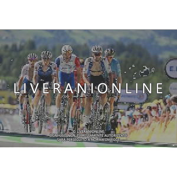 12-07-2022 Tour De France; Tappa 10 Morzine - Megeve; 2022, Quick Step - Alpha Vinyl; Bagioli, Andrea; Cattaneo, Mattia; Megeve; ©SIROTTI/AGENZIA ALDO LIVERANI SAS