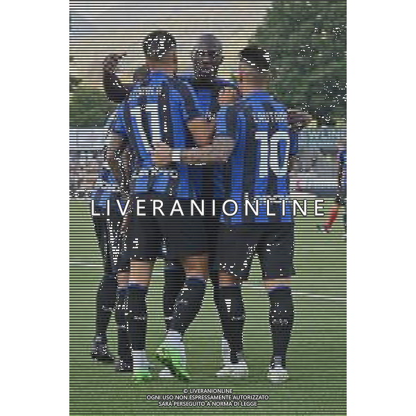da SX Joaquin Correa (Inter), Romelu Lukaku (Inter) e Lautaro Martinez (Inter) Lugano vs Inter Lugano (CH) 12-07-2022 Stadio Cornaredo amichevole precampionato foto Roberto Garavaglia/ag. Aldo Liverani sas