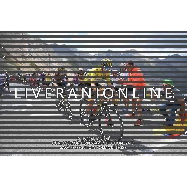 13-07-2022 Tour De France; Tappa 11 Albertville - Col Du Granon; 2022, Uae Emirates; 2022, Jumbo - Visma; Pogacar, Tadej; Vingegaard, Jonas; Galibier; ©SIROTTI /AGENZIA ALDO LIVERANI SAS