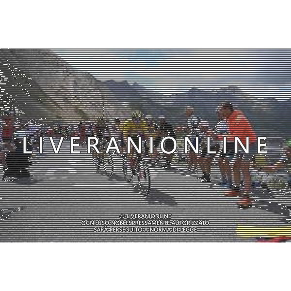13-07-2022 Tour De France; Tappa 11 Albertville - Col Du Granon; 2022, Uae Emirates; 2022, Jumbo - Visma; Pogacar, Tadej; Vingegaard, Jonas; Galibier; ©SIROTTI /AGENZIA ALDO LIVERANI SAS