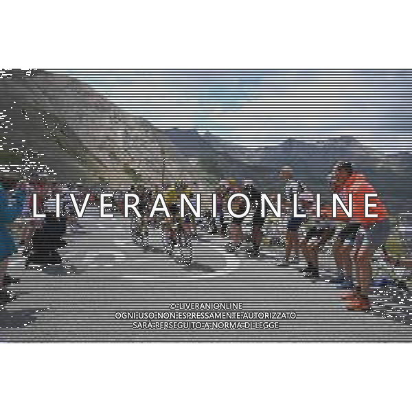13-07-2022 Tour De France; Tappa 11 Albertville - Col Du Granon; 2022, Uae Emirates; 2022, Jumbo - Visma; Pogacar, Tadej; Vingegaard, Jonas; Galibier; ©SIROTTI /AGENZIA ALDO LIVERANI SAS