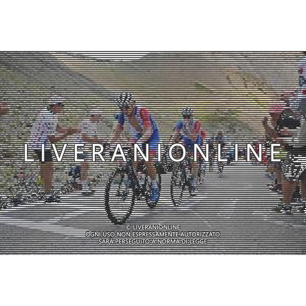 13-07-2022 Tour De France; Tappa 11 Albertville - Col Du Granon; 2022, Groupama - Fdj; Madouas, Valentin; Gaudu, David; Galibier; ©SIROTTI /AGENZIA ALDO LIVERANI SAS