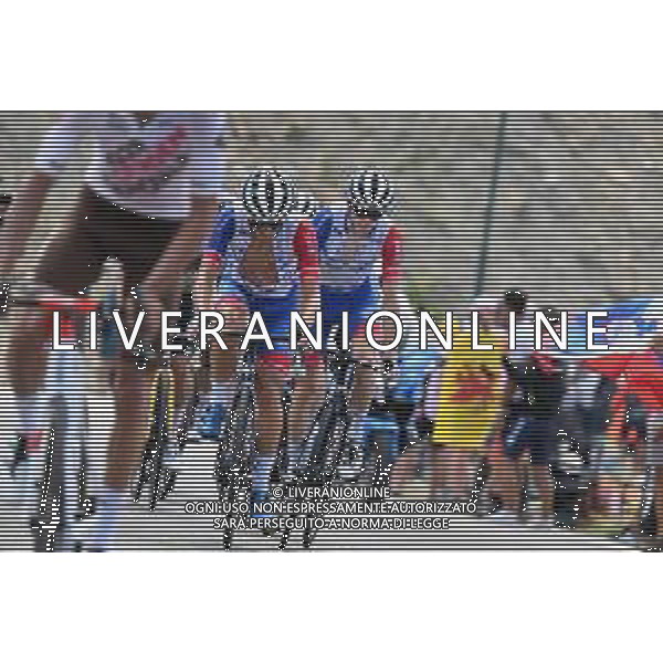13-07-2022 Tour De France; Tappa 11 Albertville - Col Du Granon; 2022, Groupama - Fdj; Madouas, Valentin; Gaudu, David; Galibier; ©SIROTTI /AGENZIA ALDO LIVERANI SAS