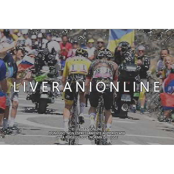 13-07-2022 Tour De France; Tappa 11 Albertville - Col Du Granon; 2022, Uae Emirates; 2022, Jumbo - Visma; Pogacar, Tadej; Vingegaard, Jonas; Galibier; ©SIROTTI /AGENZIA ALDO LIVERANI SAS