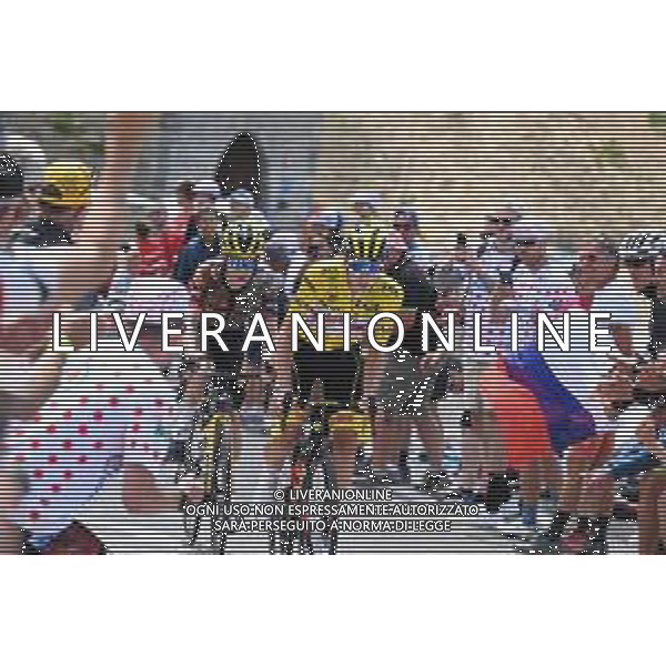 13-07-2022 Tour De France; Tappa 11 Albertville - Col Du Granon; 2022, Uae Emirates; 2022, Jumbo - Visma; Pogacar, Tadej; Vingegaard, Jonas; Galibier; ©SIROTTI /AGENZIA ALDO LIVERANI SAS