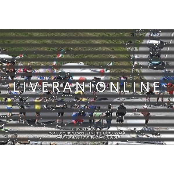 13-07-2022 Tour De France; Tappa 11 Albertville - Col Du Granon; 2022, Uae Emirates; 2022, Jumbo - Visma; Pogacar, Tadej; Vingegaard, Jonas; Galibier; ©SIROTTI /AGENZIA ALDO LIVERANI SAS