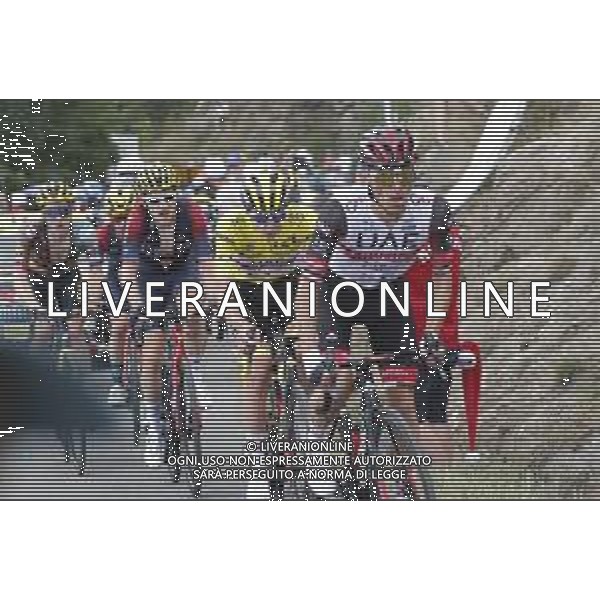 13-07-2022 Tour De France; Tappa 11 Albertville - Col Du Granon; 2022, Uae Emirates; Majka, Rafal; Pogacar, Tadej; Col Du Granon; ©SIROTTI /AGENZIA ALDO LIVERANI SAS