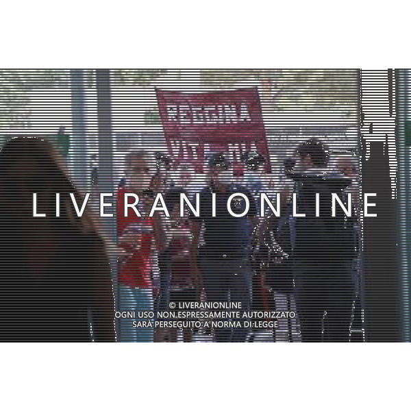 ARRIVO DI FILIPPO INZAGHI, NUOVO ALLENATORE DELLA REGGINA, ALL\'AEROPORTO DI REGGIO CALABRIA 14.07.2022 NELLA FOTO L\'ACCOGLIENZA CALOROSA DEI TIFOSI ©GAREFFA/AGENZIA ALDO LIVERANI SAS