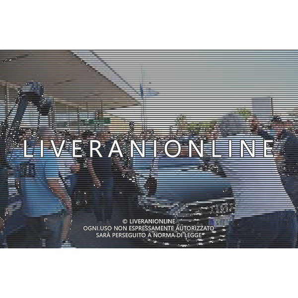 ARRIVO DI FILIPPO INZAGHI, NUOVO ALLENATORE DELLA REGGINA, ALL\'AEROPORTO DI REGGIO CALABRIA 14.07.2022 NELLA FOTO L\'ACCOGLIENZA CALOROSA DEI TIFOSI ©GAREFFA/AGENZIA ALDO LIVERANI SAS