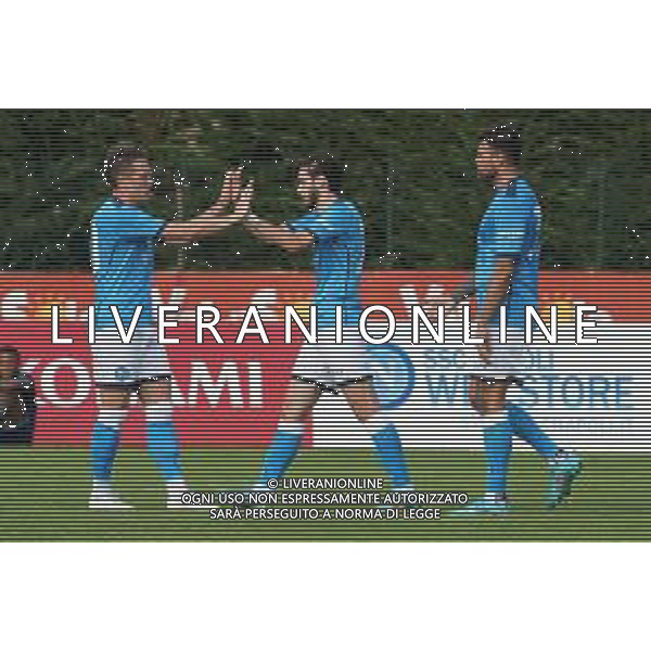 NAPOLI - ANAUNE VAL DI NON AMICHEVOLE PRECAMPIONATO RITIRO DIMARO 14.07.2022 NELLA FOTO esultanza gol Khvicha Kvaratskhelia ©MOSCA/AGENZIA ALDO LIVERANI SAS