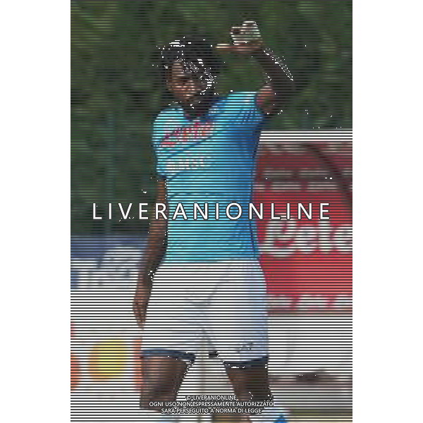NAPOLI - ANAUNE VAL DI NON AMICHEVOLE PRECAMPIONATO RITIRO DIMARO 14.07.2022 NELLA FOTO esultanza gol Frank Anguissa ©MOSCA/AGENZIA ALDO LIVERANI SAS