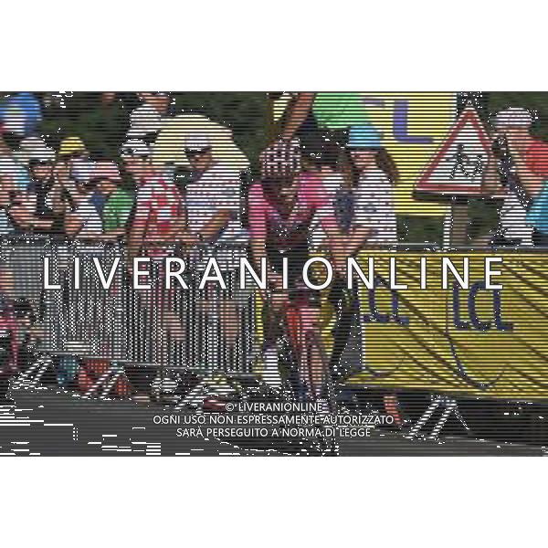14-07-2022 Tour De France; Tappa 12 Briancon - L\'alpe D\'huez; 2022, Ef Education - Easypost; Powless, Neilson; L\'alpe D\'huez; ©SIROTTI/AGENZIA ALDO LIVERANI SAS