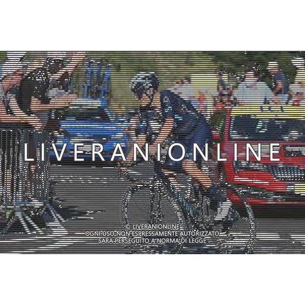 14-07-2022 Tour De France; Tappa 12 Briancon - L\'alpe D\'huez; 2022, Movistar; Mas, Enric; L\'alpe D\'huez; ©SIROTTI/AGENZIA ALDO LIVERANI SAS