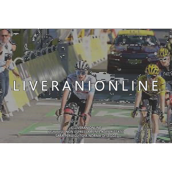14-07-2022 Tour De France; Tappa 12 Briancon - L\'alpe D\'huez; 2022, Uae Emirates; 2022, Jumbo - Visma; Pogacar, Tadej; Vingegaard, Jonas; L\'alpe D\'huez; /AGENZIA ALDO LIVERANI SAS
