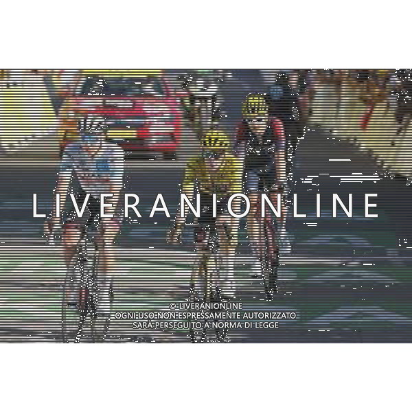 14-07-2022 Tour De France; Tappa 12 Briancon - L\'alpe D\'huez; 2022, Uae Emirates; 2022, Jumbo - Visma; Pogacar, Tadej; Vingegaard, Jonas; L\'alpe D\'huez; /AGENZIA ALDO LIVERANI SAS