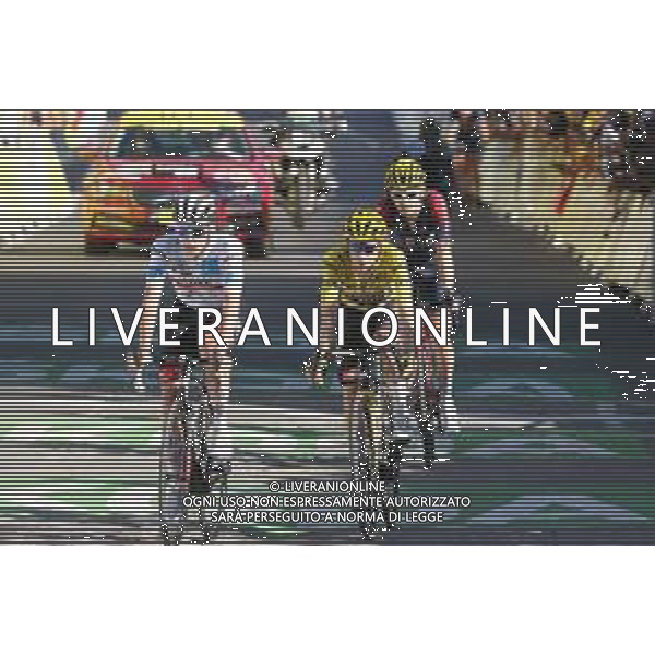14-07-2022 Tour De France; Tappa 12 Briancon - L\'alpe D\'huez; 2022, Uae Emirates; 2022, Jumbo - Visma; Pogacar, Tadej; Vingegaard, Jonas; L\'alpe D\'huez; /AGENZIA ALDO LIVERANI SAS