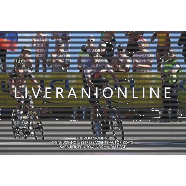 14-07-2022 Tour De France; Tappa 12 Briancon - L\'alpe D\'huez; 2022, Cofidis; 2022, Jumbo - Visma; Perez, Anthony; Roglic, Primoz; L\'alpe D\'huez; /AGENZIA ALDO LIVERANI SAS