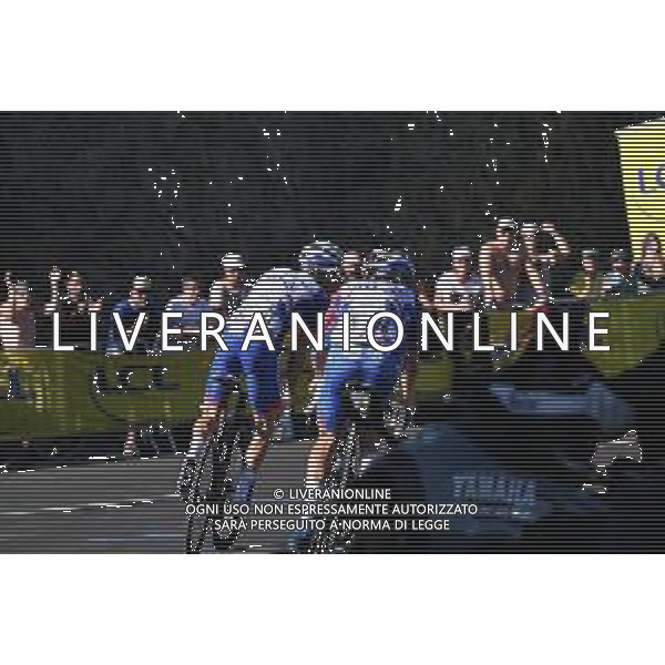 14-07-2022 Tour De France; Tappa 12 Briancon - L\'alpe D\'huez; 2022, Groupama - Fdj; Pinot, Thibaut; Madouas, Valentin; L\'alpe D\'huez; /AGENZIA ALDO LIVERANI SAS