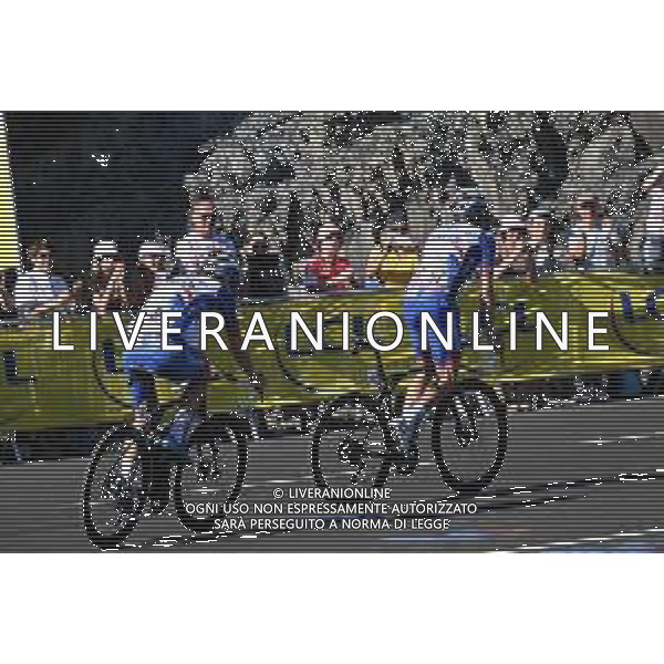 14-07-2022 Tour De France; Tappa 12 Briancon - L\'alpe D\'huez; 2022, Groupama - Fdj; Pinot, Thibaut; Madouas, Valentin; L\'alpe D\'huez;/AGENZIA ALDO LIVERANI SAS