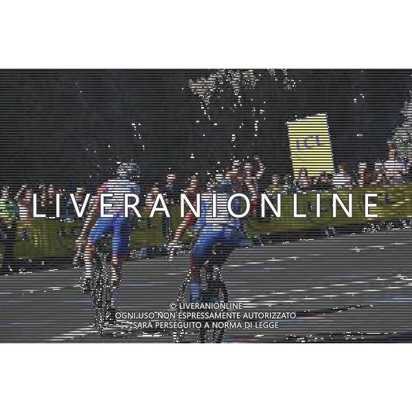 14-07-2022 Tour De France; Tappa 12 Briancon - L\'alpe D\'huez; 2022, Groupama - Fdj; Pinot, Thibaut; Madouas, Valentin; L\'alpe D\'huez;/AGENZIA ALDO LIVERANI SAS