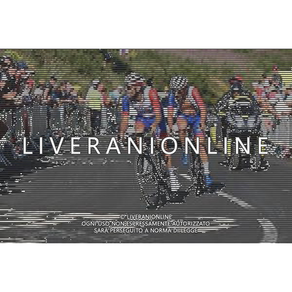14-07-2022 Tour De France; Tappa 12 Briancon - L\'alpe D\'huez; 2022, Groupama - Fdj; Pinot, Thibaut; Madouas, Valentin; L\'alpe D\'huez; /AGENZIA ALDO LIVERANI SAS