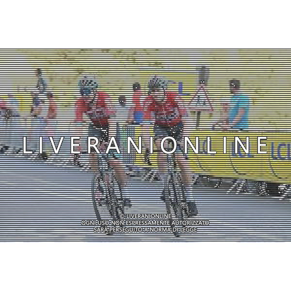 14-07-2022 Tour De France; Tappa 12 Briancon - L\'alpe D\'huez; 2022, Lotto - Soudal; Frison, Frederik; Vermeersch, Florian; L\'alpe D\'huez; /AGENZIA ALDO LIVERANI SAS
