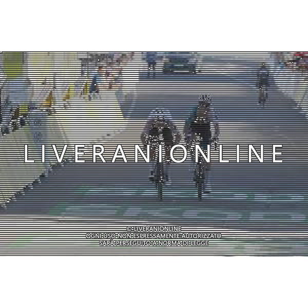 14-07-2022 Tour De France; Tappa 12 Briancon - L\'alpe D\'huez; 2022, Ag2r - Citroen; 2022, Bora - Hansgrohe; Jungels, Bob; Vlasov, Aleksandr; L\'alpe D\'huez; /AGENZIA ALDO LIVERANI SAS