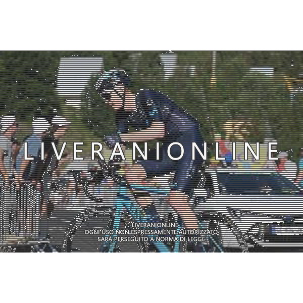 14-07-2022 Tour De France; Tappa 12 Briancon - L\'alpe D\'huez; 2022, Movistar; Jorgenson, Matteo; L\'alpe D\'huez; ©SIROTTI/AGENZIA ALDO LIVERANI SAS