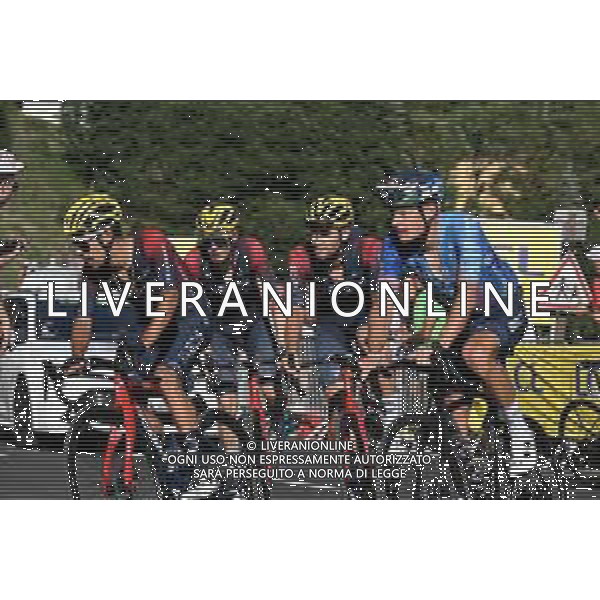 14-07-2022 Tour De France; Tappa 12 Briancon - L\'alpe D\'huez; 2022, Ineos - Grenadiers; Martinez Poveda, Daniel Felipe; Ganna, Filippo; Van Baarle, Dylan; L\'alpe D\'huez; ©SIROTTI/AGENZIA ALDO LIVERANI SAS