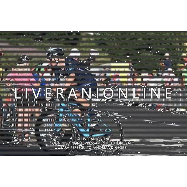 14-07-2022 Tour De France; Tappa 12 Briancon - L\'alpe D\'huez; 2022, Movistar; Muhlberger, Gregor; L\'alpe D\'huez; ©SIROTTI/AGENZIA ALDO LIVERANI SAS