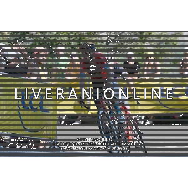 14-07-2022 Tour De France; Tappa 12 Briancon - L\'alpe D\'huez; 2022, Bahrain - Victorious; Teuns, Dylan; L\'alpe D\'huez; ©SIROTTI/AGENZIA ALDO LIVERANI SAS