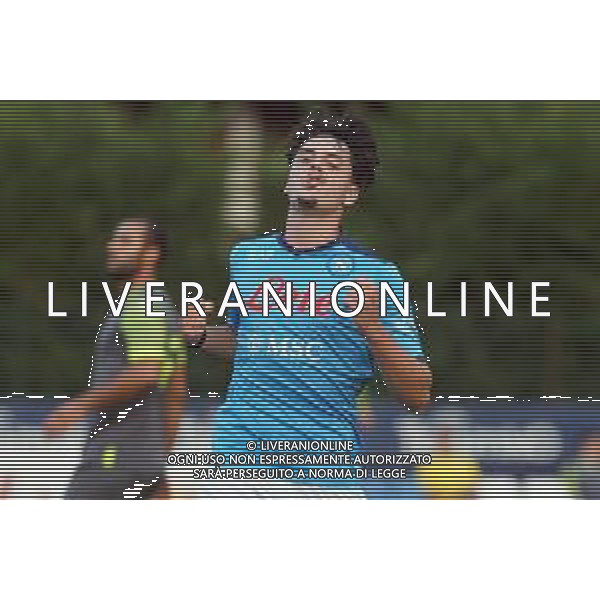 NAPOLI - ANAUNE VAL DI NON AMICHEVOLE PRECAMPIONATO RITIRO DIMARO 14.07.2022 NELLA FOTO ESULTANZA dopo il gol di giuseppe Ambrosino ©MOSCA/AGENZIA ALDO LIVERANI SAS