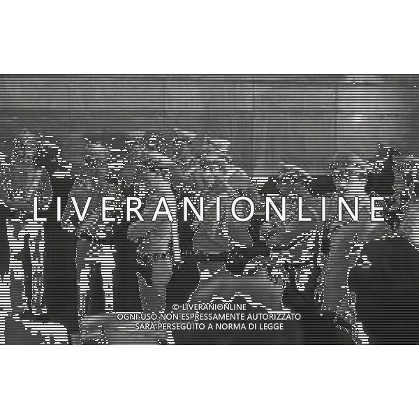 RETROSPETTIVA CORRADO ALUNNI TERRORISTA E AFFILIATO ALLE BRIGATE ROSSE NELLA FOTO CORRADO ALUNNI NELL\'ANNO 1979-1980 A MILANO AG ALDO LIVERANI SAS